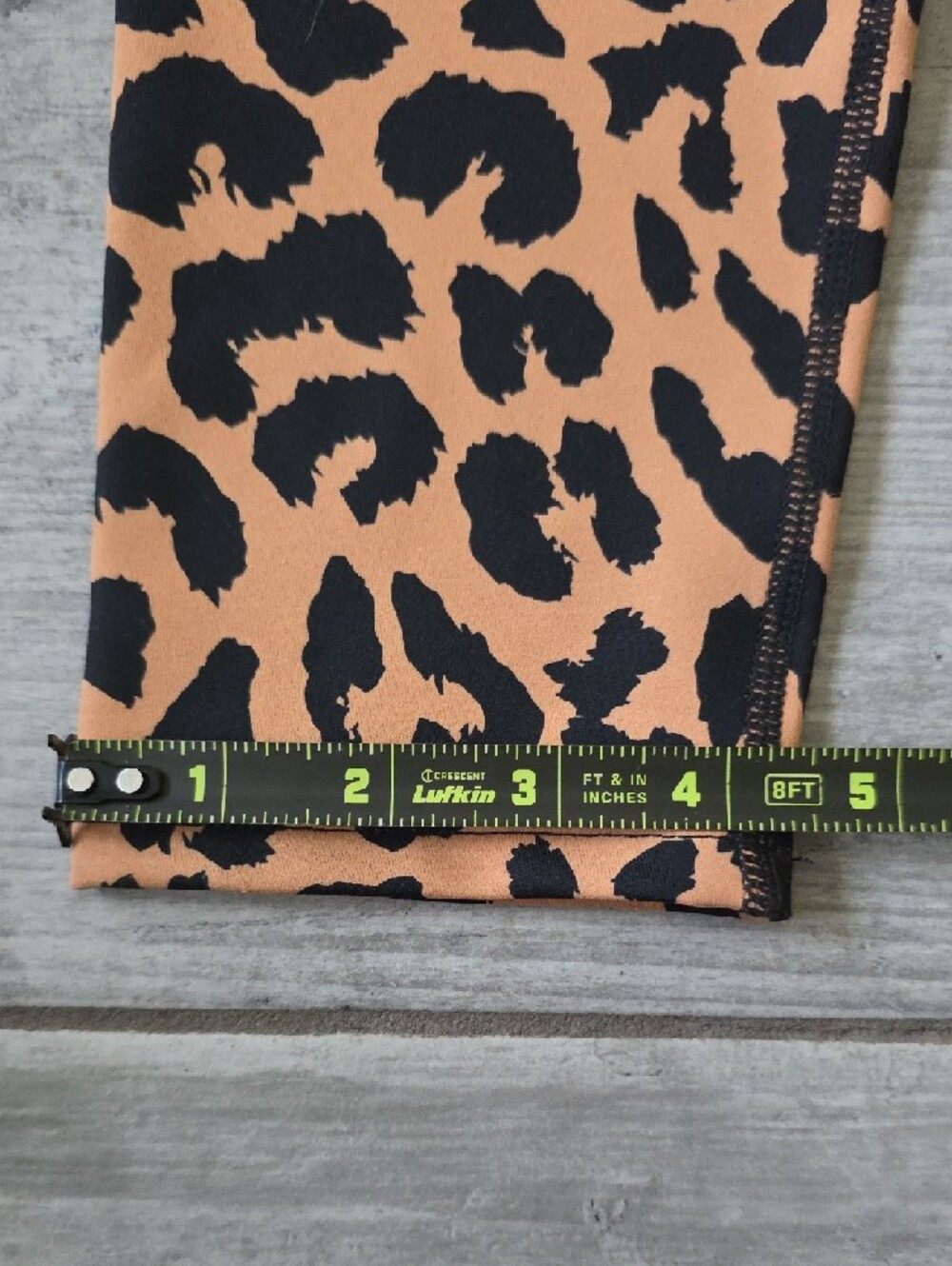 NWOT Balance/Vitality King Cheetah Ascend Leggings - Black on Tan - Picture 7 of 10